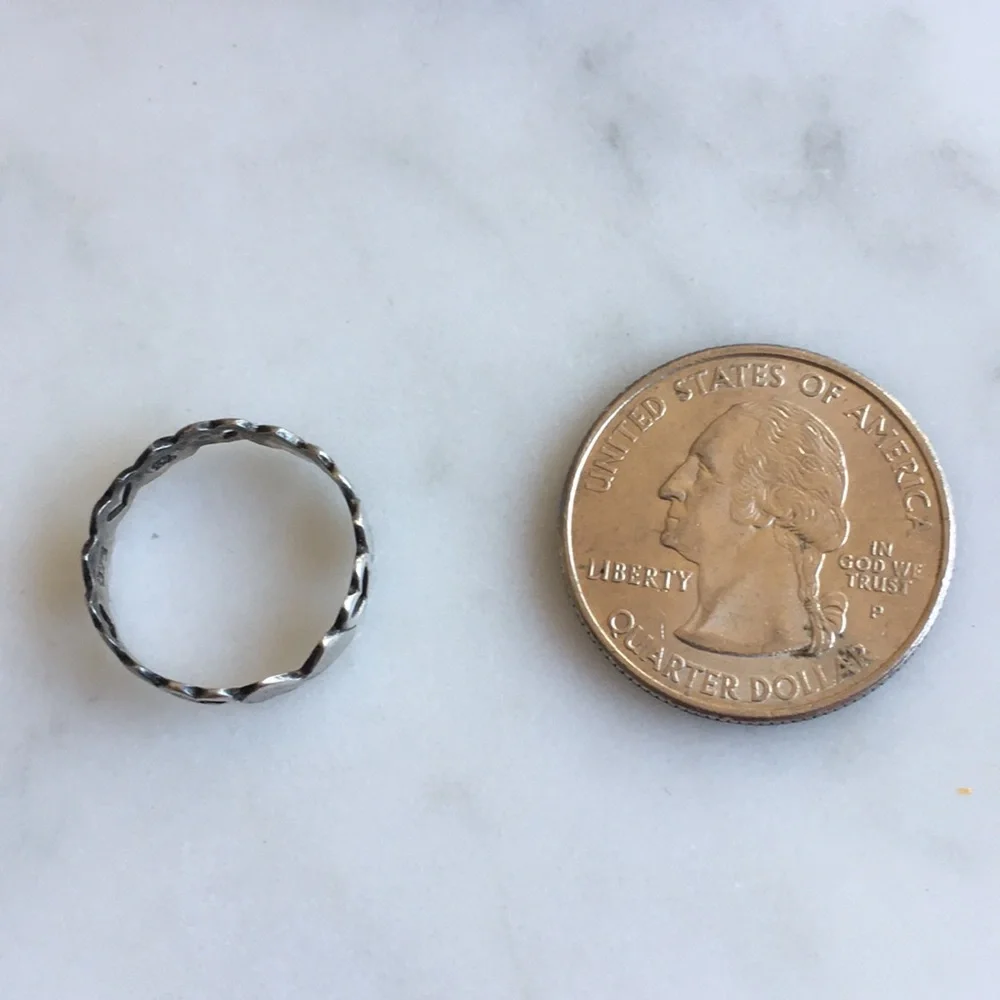 Sterling Silver Vintage Heart Shaped Ring